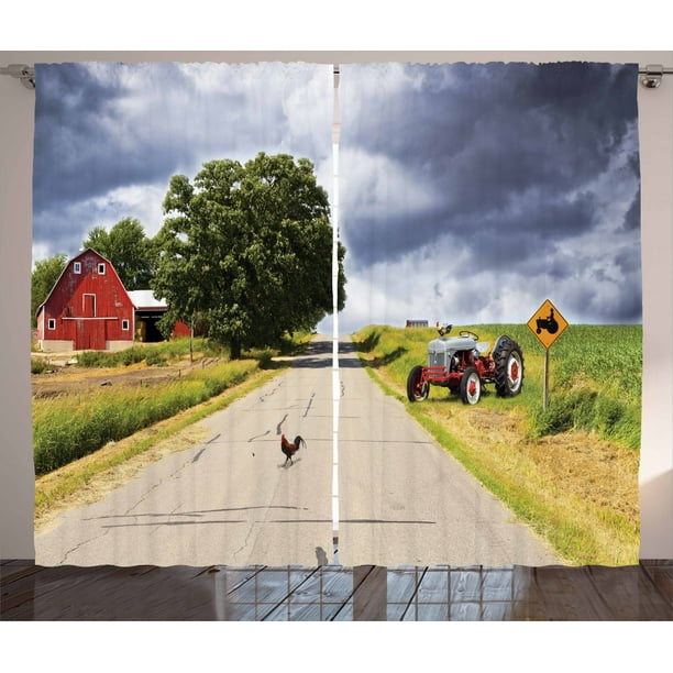 Old Barn Farmhouse Countryside Cottage House in Garden Rural Vintage Picture Ambesonne Wooden Decor Curtains 108W X 84L Inches Brown Green Living Room Bedroom Window Drapes 2 Panel Set Old Barn Farmhouse Countryside Cottage House in Garden Rural Vintage Picture Ambesonne Wooden Decor Curtains 108W X 84L Inches Brown Green Living Room Bedroom Window Drapes 2 Panel Set
